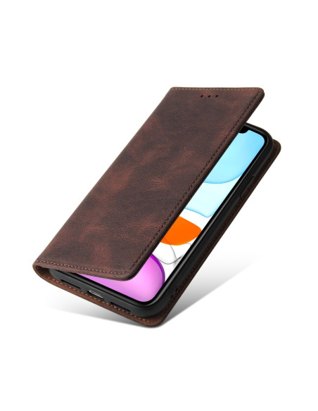 Cover iPhone 11 Pelle PU Marrone Libro | Melacompro