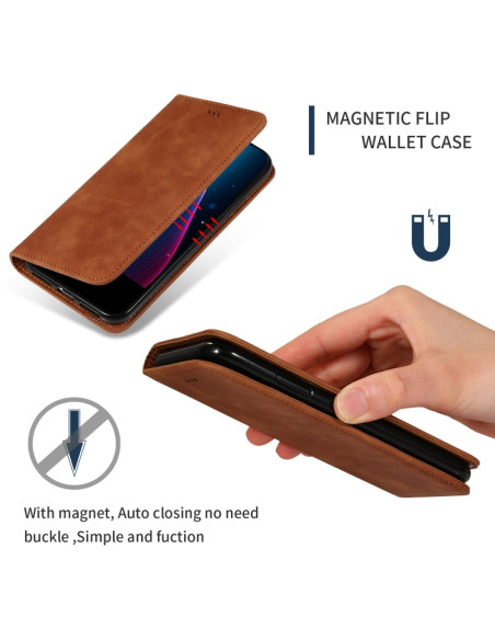 Cover iPhone 11 Pelle PU Marrone Libro | Melacompro