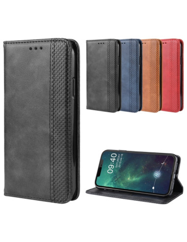 Cover iPhone 11 Pelle PU Marrone Libro Nero | Melacompro