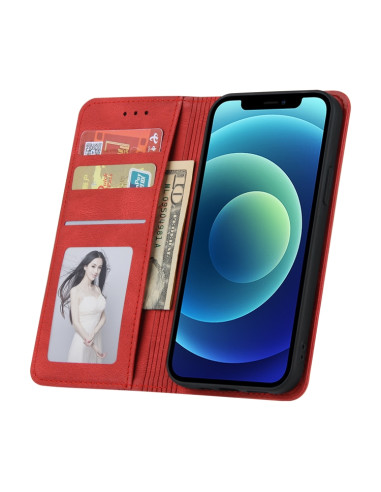 Cover iPhone 11 Pro Pelle Magnetica Rosso | Melacompro