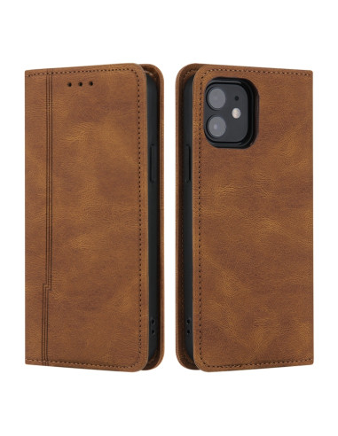 Cover iPhone 11 Pro Pelle Magnetica Marrone | Melacompro