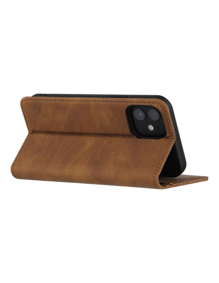 Cover iPhone 11 Pro Pelle Magnetica Marrone | Melacompro