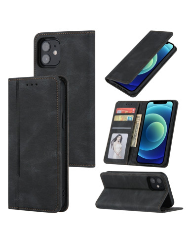 Cover iPhone 11 Pro Pelle Magnetica Nero | Melacompro