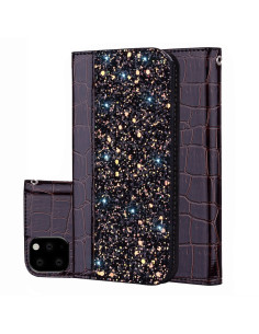Cover iPhone 11 Pro Max Pelle Coccodrillo Glitterato