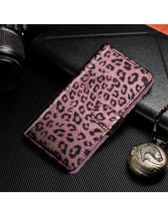 Cover iPhone 11 Pro Max Leopardato Oro Rosa con Stand Rose Oro