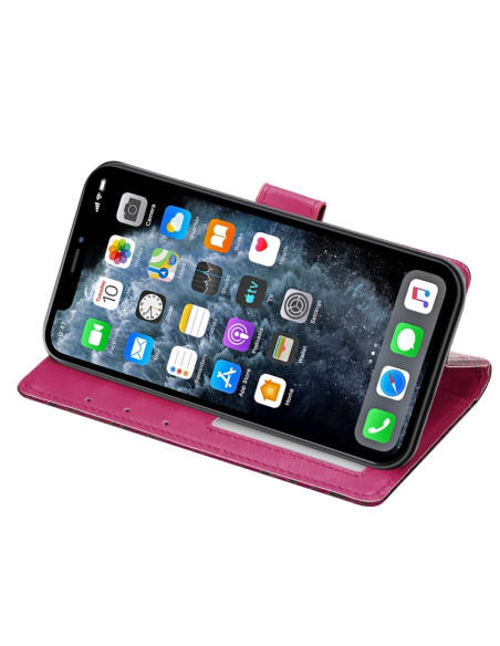 Cover iPhone 11 Pro Max Leopardato Oro Rosa Magenta | Melacompro