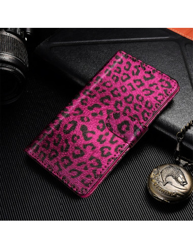 Cover iPhone 11 Pro Max Leopardato Oro Rosa Magenta | Melacompro