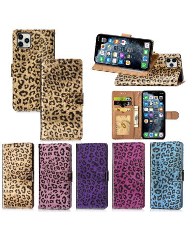 Cover iPhone 11 Pro Max Leopardato Oro Rosa Magenta | Melacompro