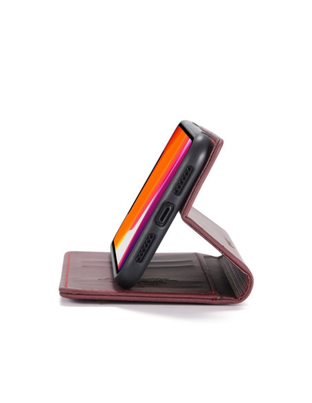 Cover iPhone 11 Pelle Portafoglio Wine | Melacompro