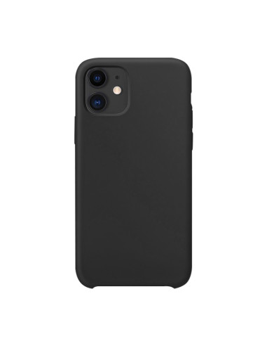 Cover iPhone 12 Silicone Liquido Nero | Melacompro