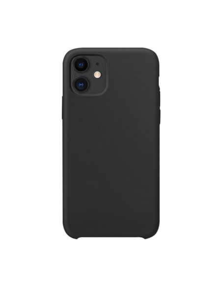 Cover iPhone 12 Silicone Liquido Nero | Melacompro