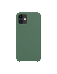 Cover iPhone 12 Silicone Liquido Ultra Sottile Verde