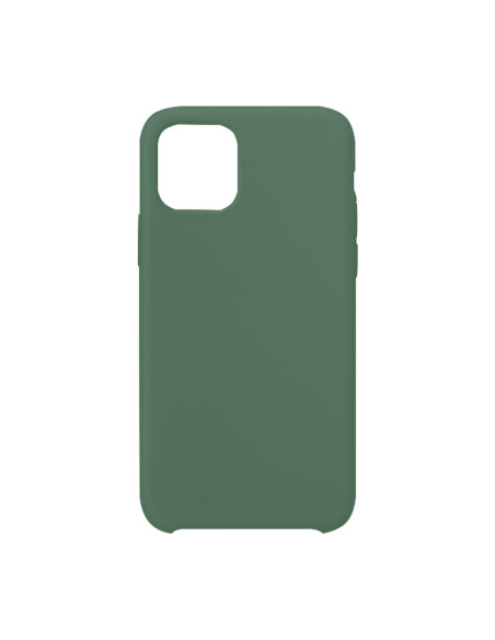 Cover iPhone 12 Silicone Liquido Nero Verde | Melacompro