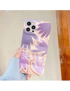 Cover iPhone 13 TPU Antiurto Fiore Astratto