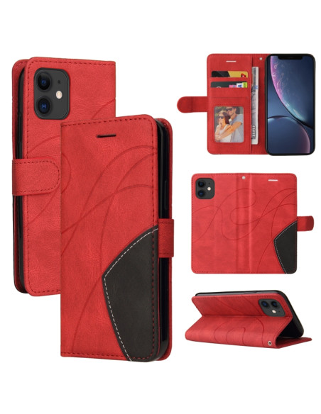 Cover iPhone 11 Pelle PU Marrone Libro Rosso | Melacompro