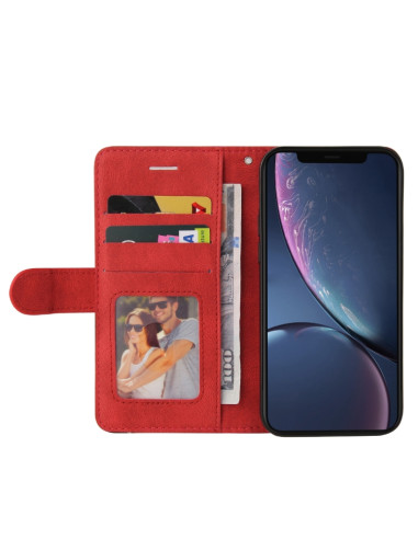 Cover iPhone 11 Pelle PU Marrone Libro Rosso | Melacompro