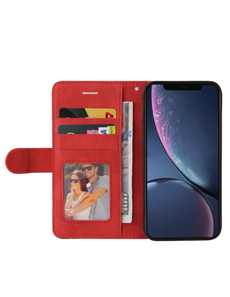 Cover iPhone 11 Pelle PU Marrone Libro Rosso | Melacompro