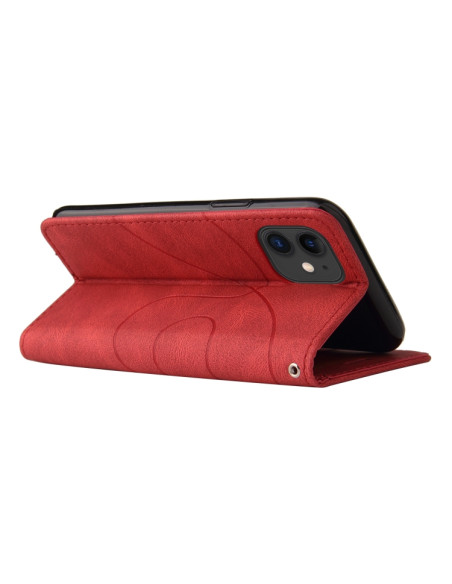 Cover iPhone 11 Pelle PU Marrone Libro Rosso | Melacompro
