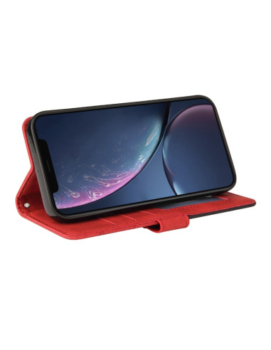 Cover iPhone 11 Pelle PU Marrone Libro Rosso | Melacompro