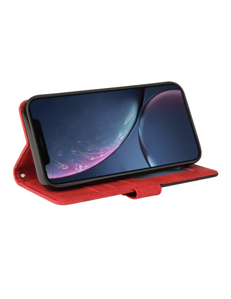 Cover iPhone 11 Pelle PU Marrone Libro Rosso | Melacompro