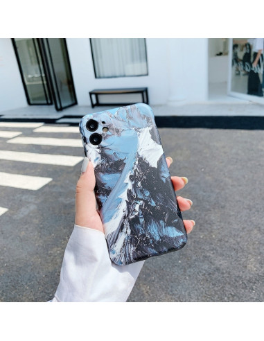 Cover iPhone 12 TPU Montagna Innevata | Melacompro