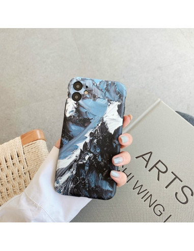 Cover iPhone 12 TPU Montagna Innevata | Melacompro