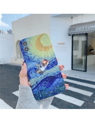 Cover iPhone 12 TPU Antiurto Cielo Stellato | Melacompro