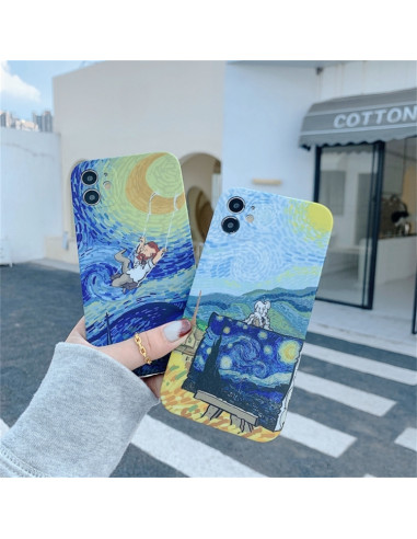 Cover iPhone 12 TPU Antiurto Cielo Stellato | Melacompro