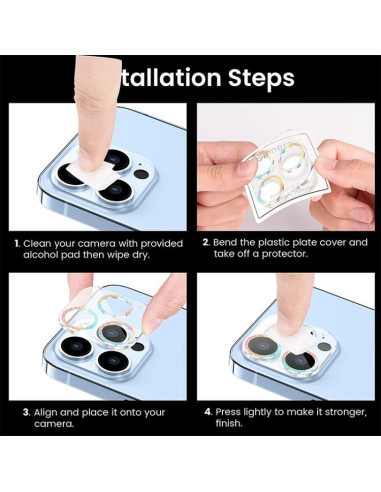 Protezione Fotocamera iPhone 17 Pro Max Vetro Temperato Oro | Melacompro