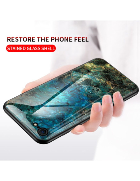 Cover iPhone SE 2020 TPU Mostro Marrone Bianco | Melacompro