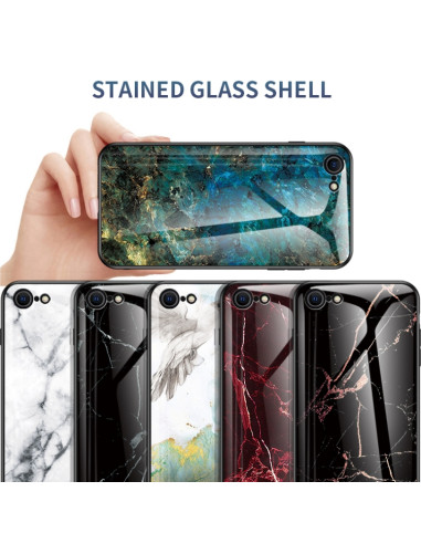 Cover iPhone SE 2020 TPU Mostro Marrone Bianco | Melacompro