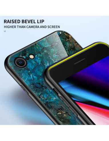 Cover iPhone SE 2020 TPU Mostro Marrone Bianco | Melacompro