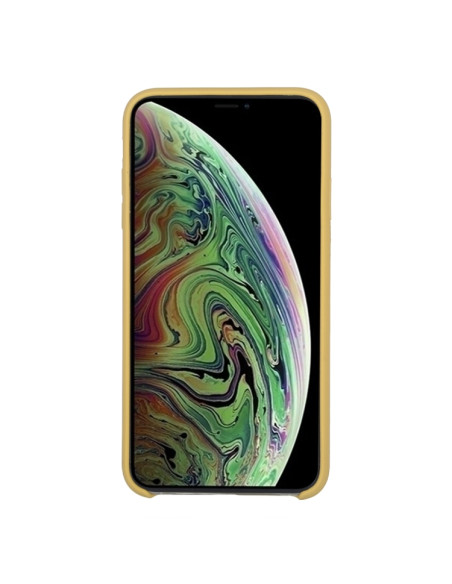 Cover iPhone XR Silicone Liquido Giallo | Melacompro