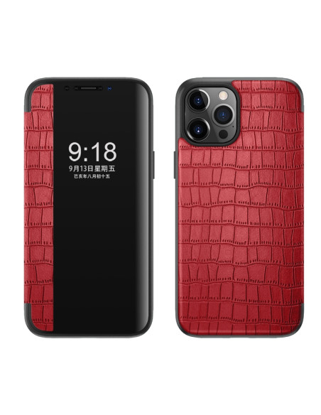 Cover iPhone 11 Pelle PU Marrone Libro Rosso | Melacompro