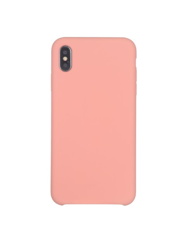 Cover iPhone XR Silicone Liquido Giallo Light Rosa | Melacompro