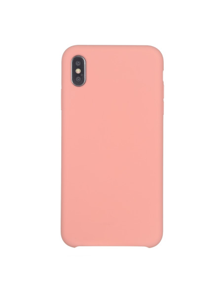 Cover iPhone XR Silicone Liquido Giallo Light Rosa | Melacompro