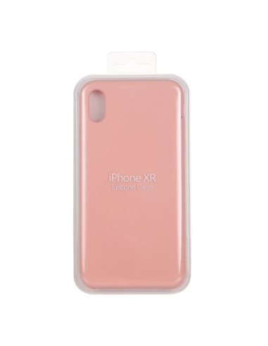 Cover iPhone XR Silicone Liquido Giallo Light Rosa | Melacompro