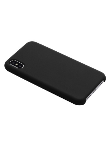 Cover iPhone XR Silicone Liquido Giallo Nero | Melacompro