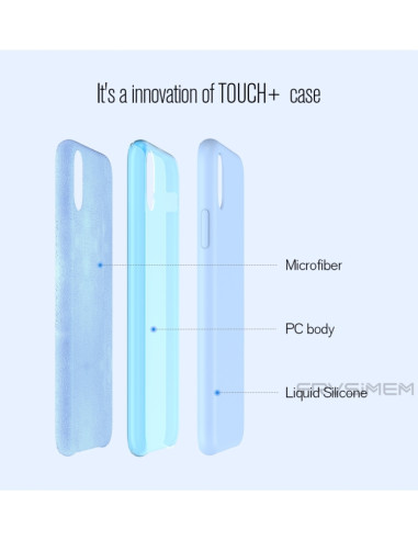 Cover iPhone XR Silicone Liquido Giallo Nero | Melacompro