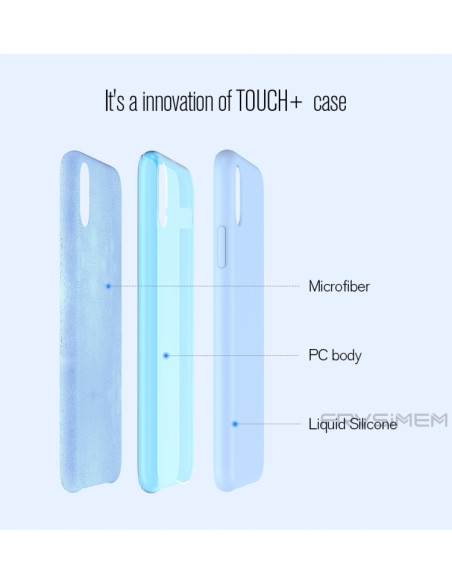 Cover iPhone XR Silicone Liquido Giallo Nero | Melacompro