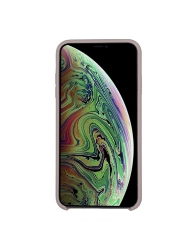 Cover iPhone XR Silicone Liquido Giallo Lavanda Viola | Melacompro