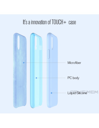 Cover iPhone XR Silicone Liquido Giallo Lavanda Viola | Melacompro