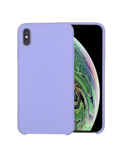 Cover iPhone XR Silicone Liquido Giallo Light Viola