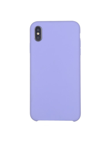 Cover iPhone XR Silicone Liquido Giallo Light Viola | Melacompro
