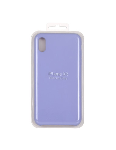 Cover iPhone XR Silicone Liquido Giallo Light Viola | Melacompro