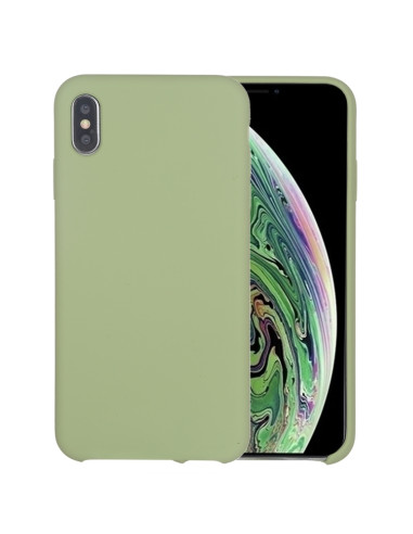 Cover iPhone XR Silicone Liquido Giallo Menta Verde | Melacompro