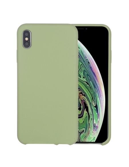 Cover iPhone XR Silicone Liquido Giallo Menta Verde | Melacompro