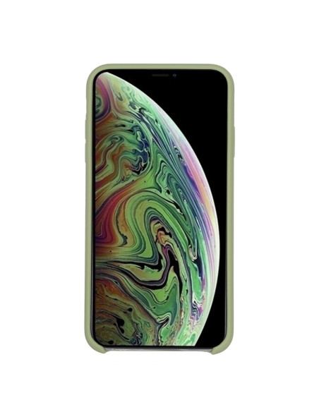 Cover iPhone XR Silicone Liquido Giallo Menta Verde | Melacompro