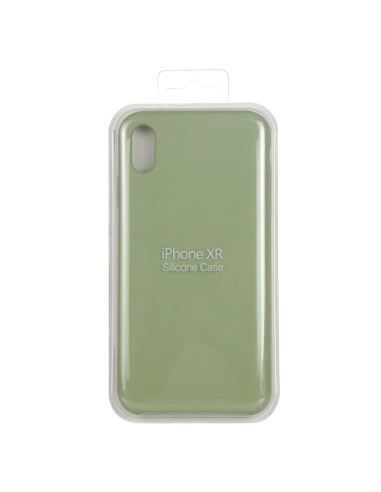 Cover iPhone XR Silicone Liquido Giallo Menta Verde | Melacompro
