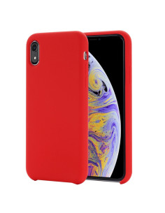Cover iPhone XR Silicone Liquido Giallo Rosso
